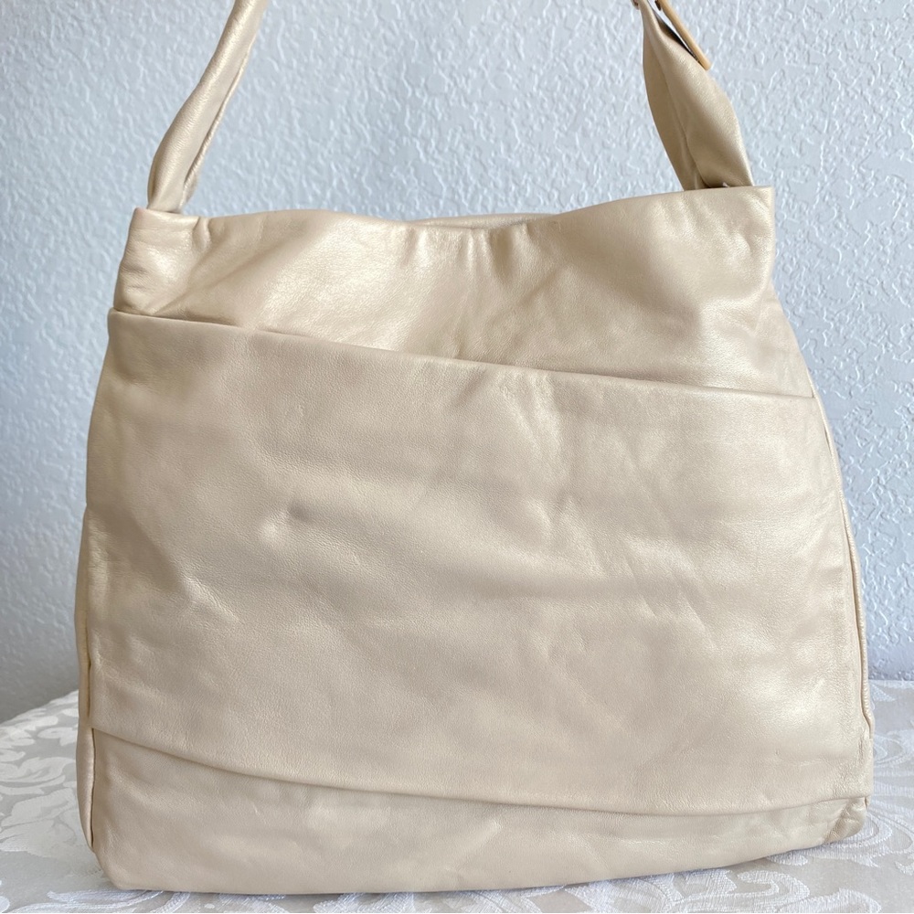 Halsten heritage gold pleated leather Bag